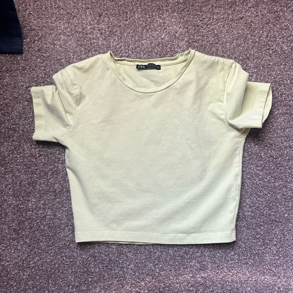 Zara cropped t shirt